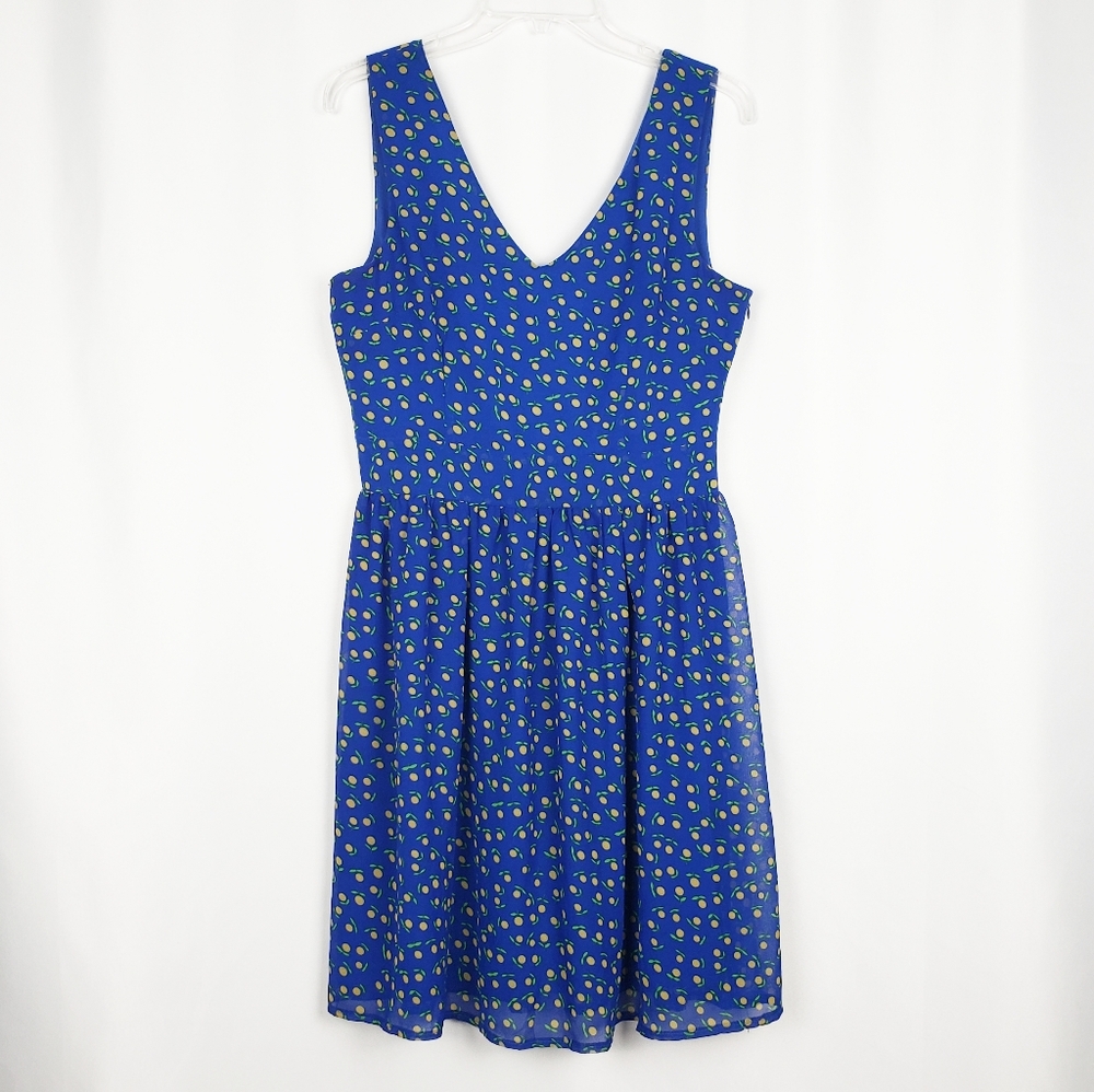 CRISS CROSS citrus V neck dress
